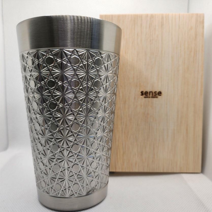 メタル切子タンブラー【菊籠目】