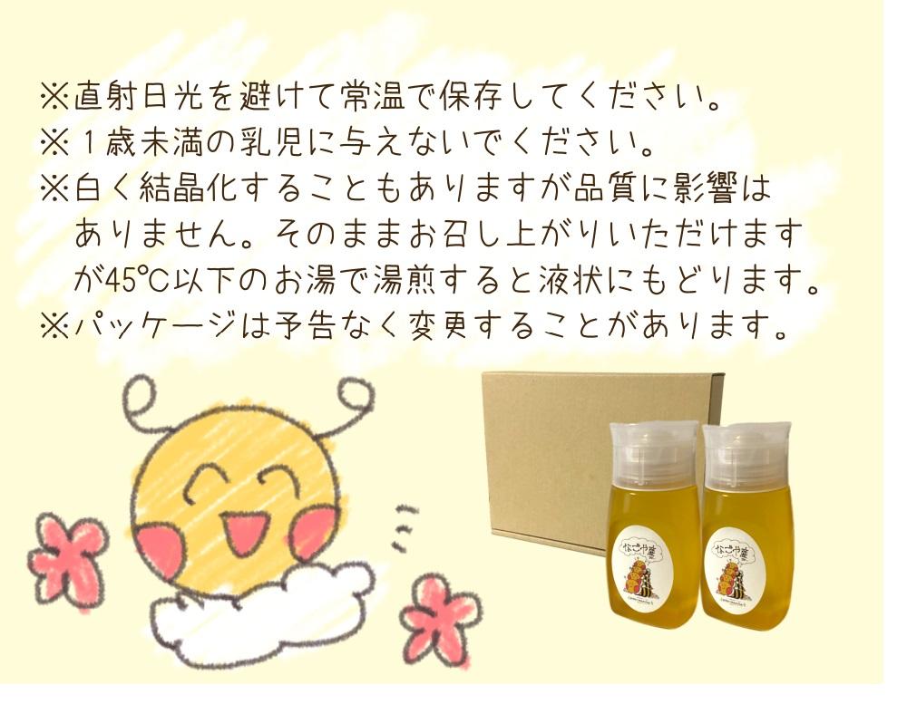 なごやの天然はちみつボトル300g×2本セット