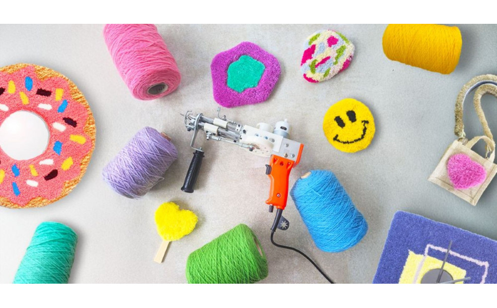 《選べるデザイン 30cm×30cm》タフティング体験【2時間コース】