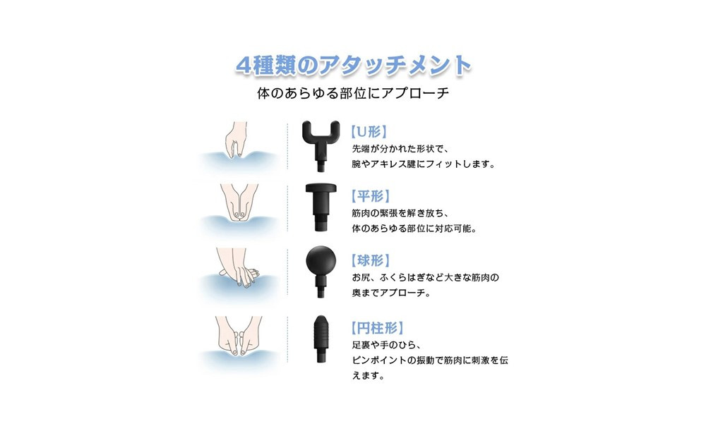 マッサージガン 小型 リラックス ハンディ 電動 全身リフレッシュ リラックス ボディケア コンパクト 4モード調節 4つの交換ヘッド 健康グッズ 肩こり トレーニング レディース メンズ 癒しグッズ USB充電式 1年間保証付き 日本語取扱説明書