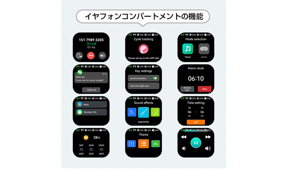 空気伝導イヤホン Bluetooth5.4 2.01インチ液晶付き 【2025最新型 タッチパネル搭載】周囲の音が聞こえる 耳掛け型 TWS＆OWS オープンイヤー式 Hi-Fi高音質 ENCノイズキャンセリング 左右分離型 コンパクト 安定装着 Type‐C充電 携帯便利 90日安心保証付き 日本語取扱説明書