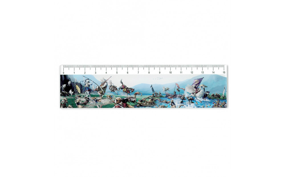 オリジナル【動物合戦絵巻アクリル定規】３本セット／名古屋刀剣博物館