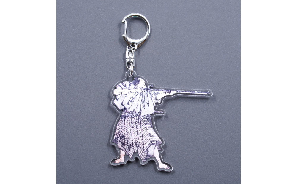 オリジナル【北斎漫画アクリルキーホルダー】３点セット／名古屋刀剣博物館