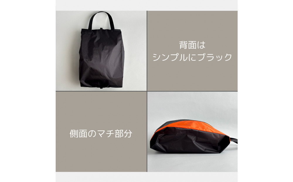 【Mサイズ・橙色】軽量ナイロンシューズケース　着替えポーチ　上靴袋