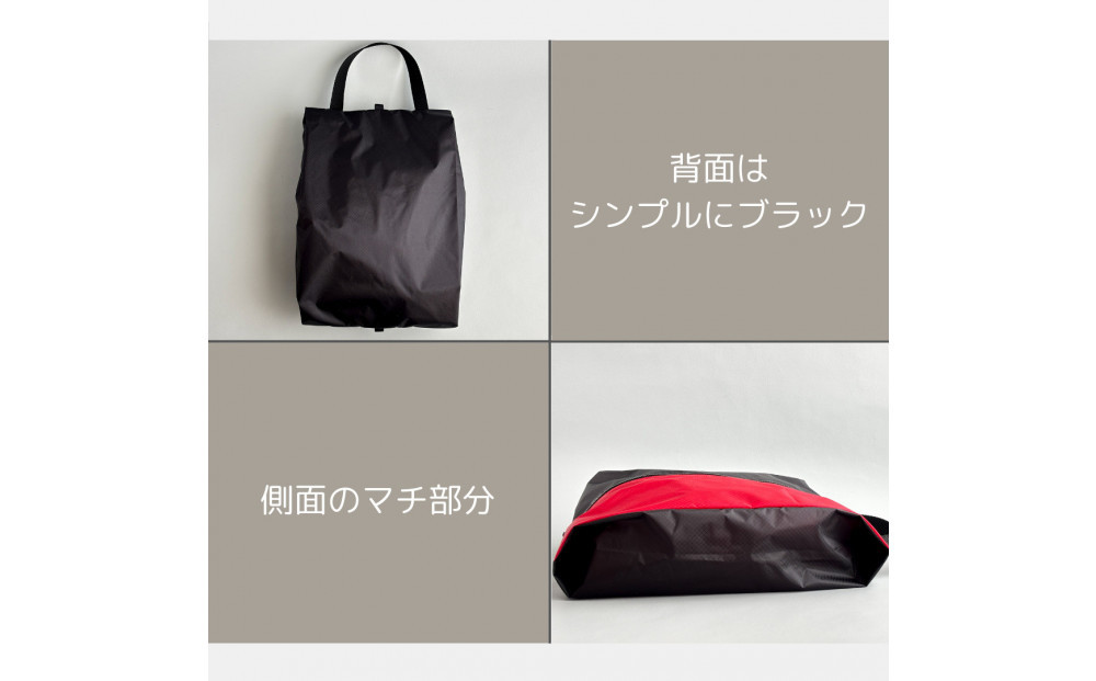 【Mサイズ・赤】軽量ナイロンシューズケース　着替えポーチ　上靴袋
