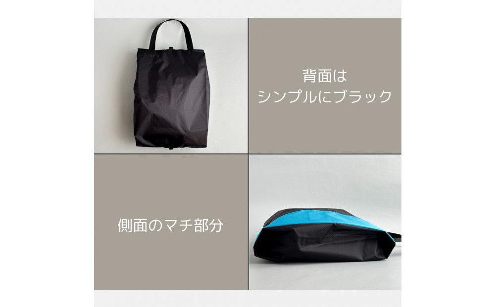 【Mサイズ・水色】軽量ナイロンシューズケース　着替えポーチ　上靴袋