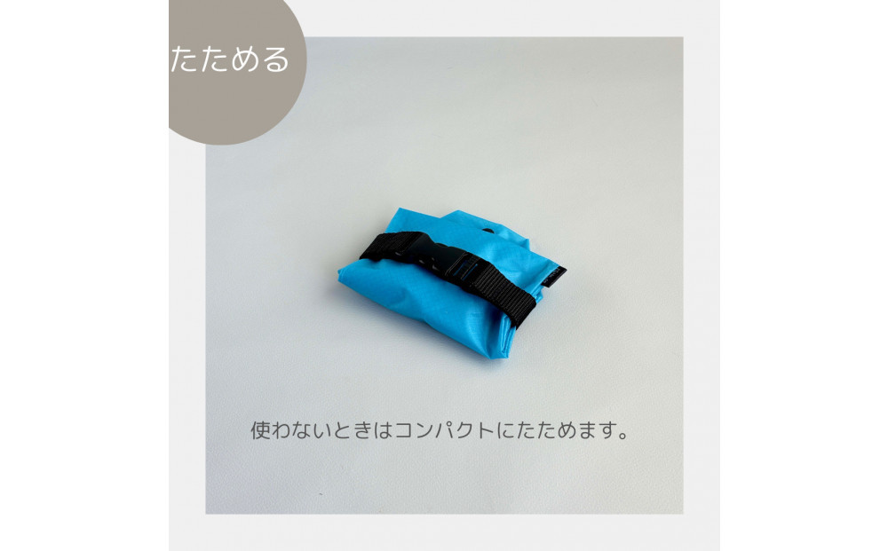 【水色】外付け折りたたみ傘ケース 傘ホルダー　折りたたみ傘カバー