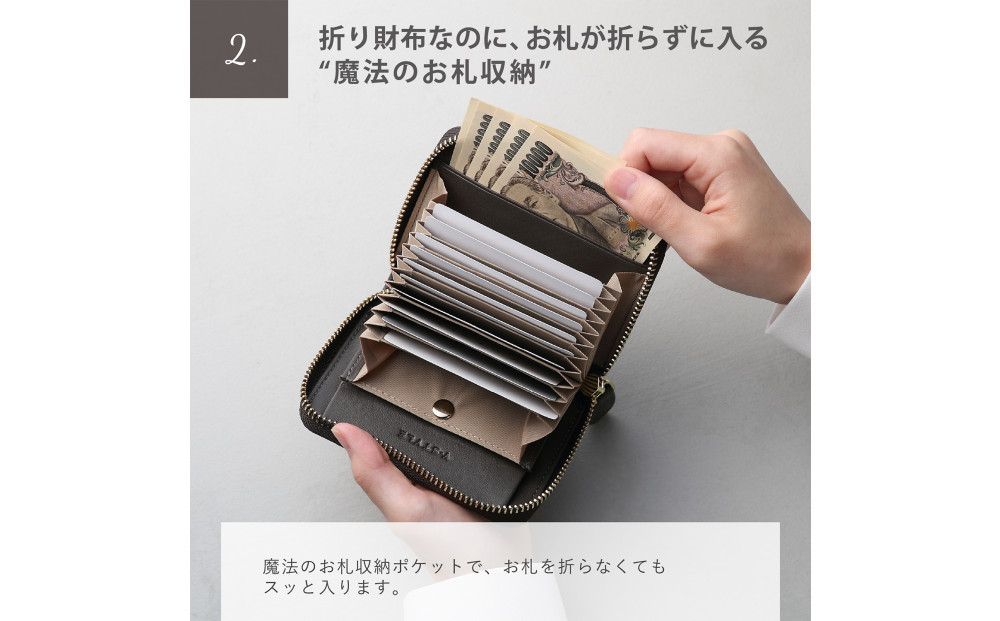 Y-STYLE 魔法の収納ウォレット（SMALL）【チャコールブラック】
