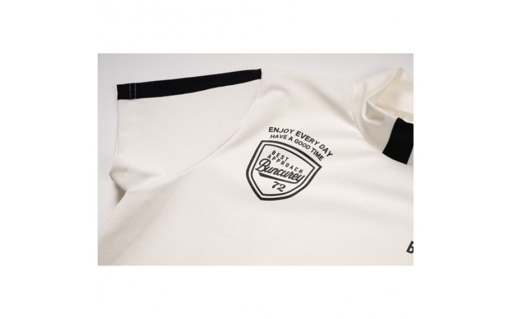 BUNCUREY　ゴルフウェア　半袖モックネック（BL23SS-02-507）オフ／サイズ1