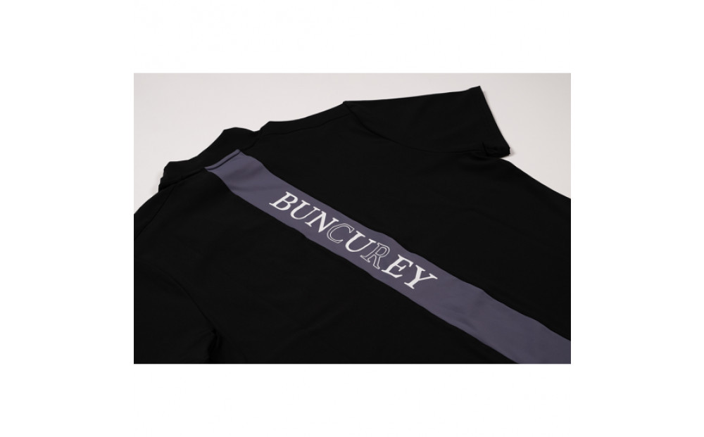 BUNCUREY　ゴルフウェア　バイカラー半袖モックネック（BM23SS-02-007）オフ／サイズ4