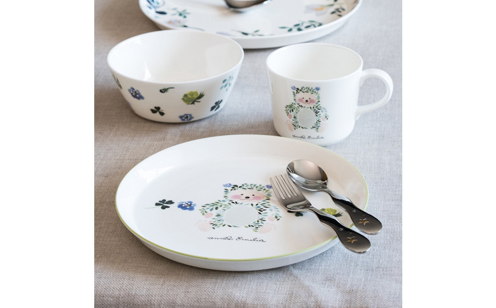 ナルミ アンナエミリア ボウル(くま) 12cm 51949-2882P