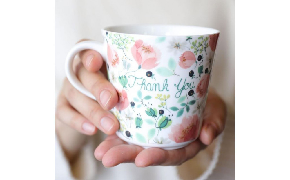 ナルミ アンナエミリア マグカップ(Thank you) 340cc 51942-2923P
