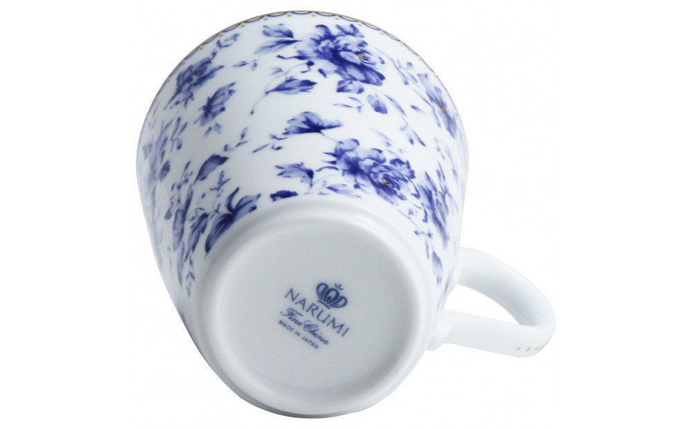 ナルミ  マグカップ(ブルーフラワー) 300cc 41373-6152