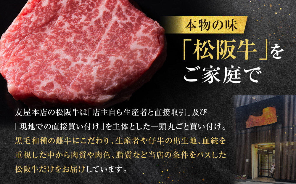 【ふるさと納税】松阪牛100%ハンバーグ 特大180g6枚　保存料添加物なし【友屋本店】