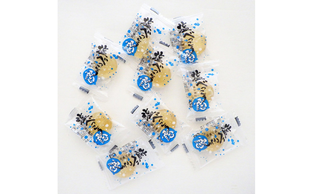 金扇　容器入り塩べっこう飴　100個入り×2ポット