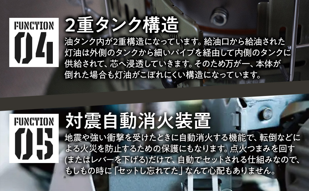 【GEAR MISSION】【トヨトミ】対流形石油ストーブ「KS-GE67(オリーブグリーン)」17～24畳