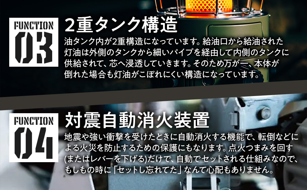 【GEAR MISSION】【トヨトミ】対流形石油ストーブ「RR-GER25(オリーブグリーン)」7～9畳