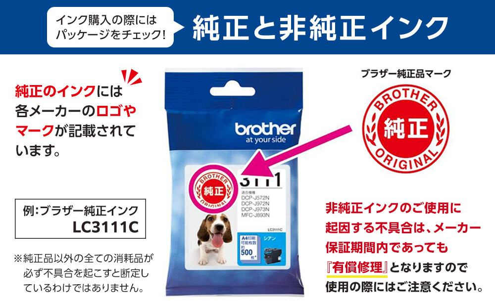 【ブラザー　純正インクカートリッジ】LC412-4PK