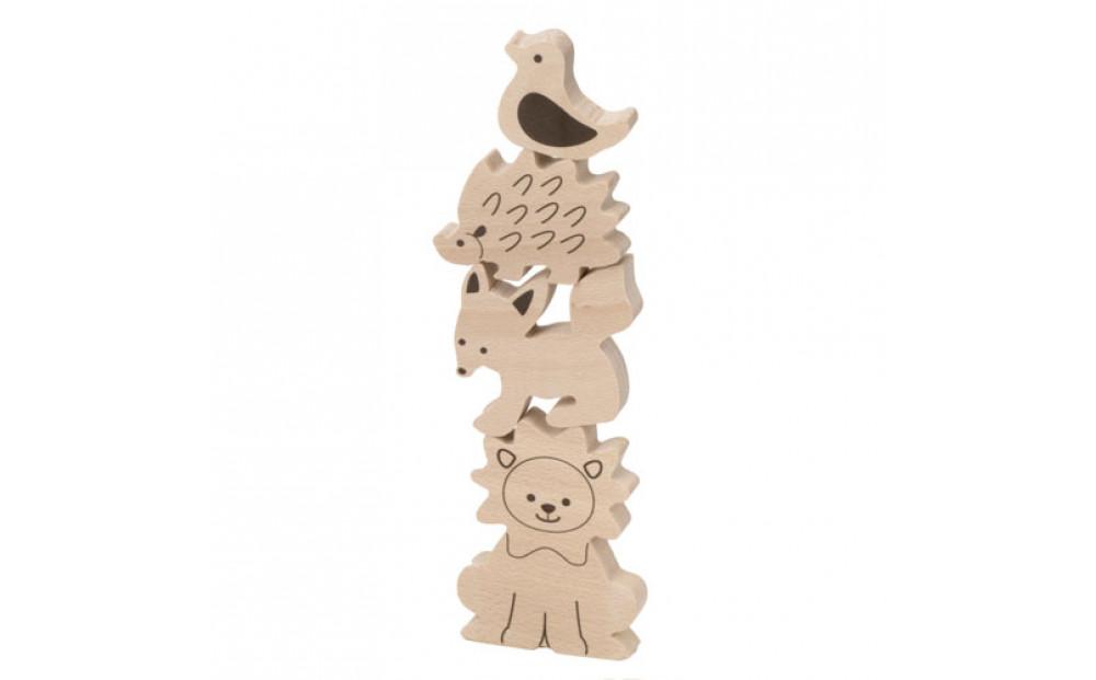 木のおもちゃ  ＭＯＣＣＯ   森のどうぶつシーソー木製 知育 プレゼント 贈り物 お祝い 対象年齢3歳から