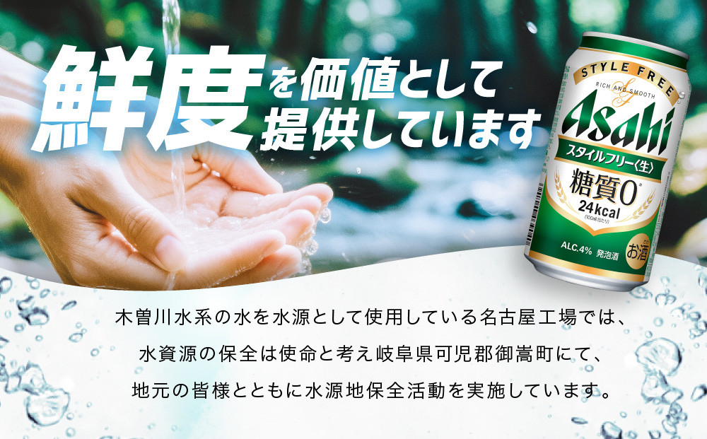 アサヒ　スタイルフリー生　350ml×24本