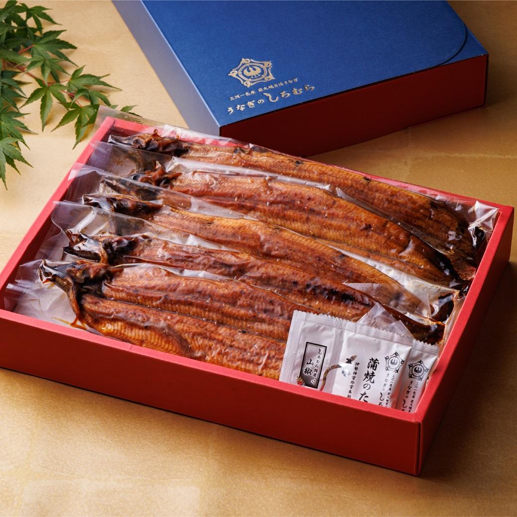 三河一色産手焼き炭火焼き活うなぎ蒲焼き　5尾セット