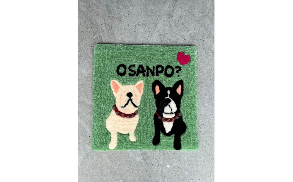 【オーダーメイド】タフティングでつくる世界に1つのオリジナルラグマット　写真からデザインすることもできます！７０ｃｍ×横９０ｃｍ以下の作品