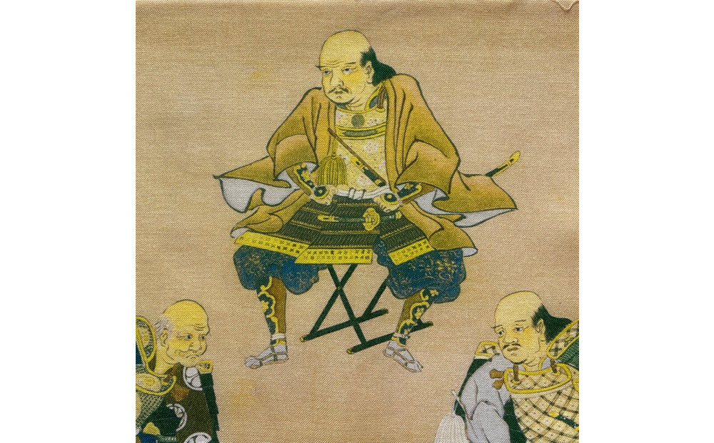 オリジナル【手ぬぐい】掛軸「徳川十六神将図」デザイン／名古屋刀剣博物館