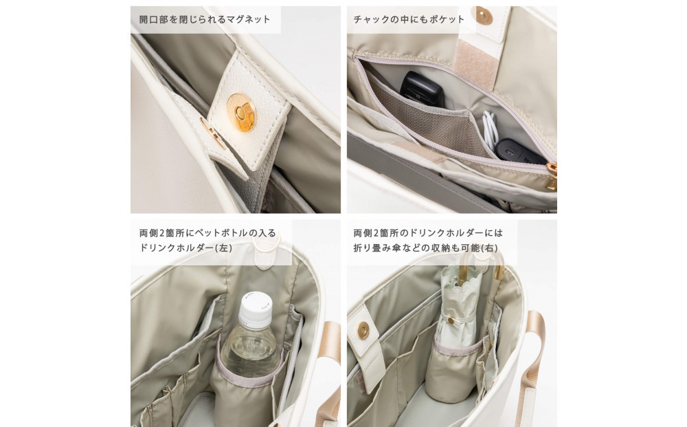 Y-STYLE 魔法の収納トートバッグ Mサイズ【ブラウン】