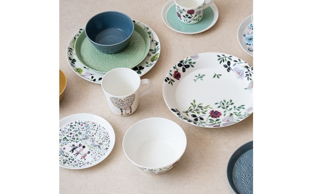 ナルミ アンナエミリア 兼用カップ＆ソーサー(グランドマザーズブーケ) 220cc 51857-23117P