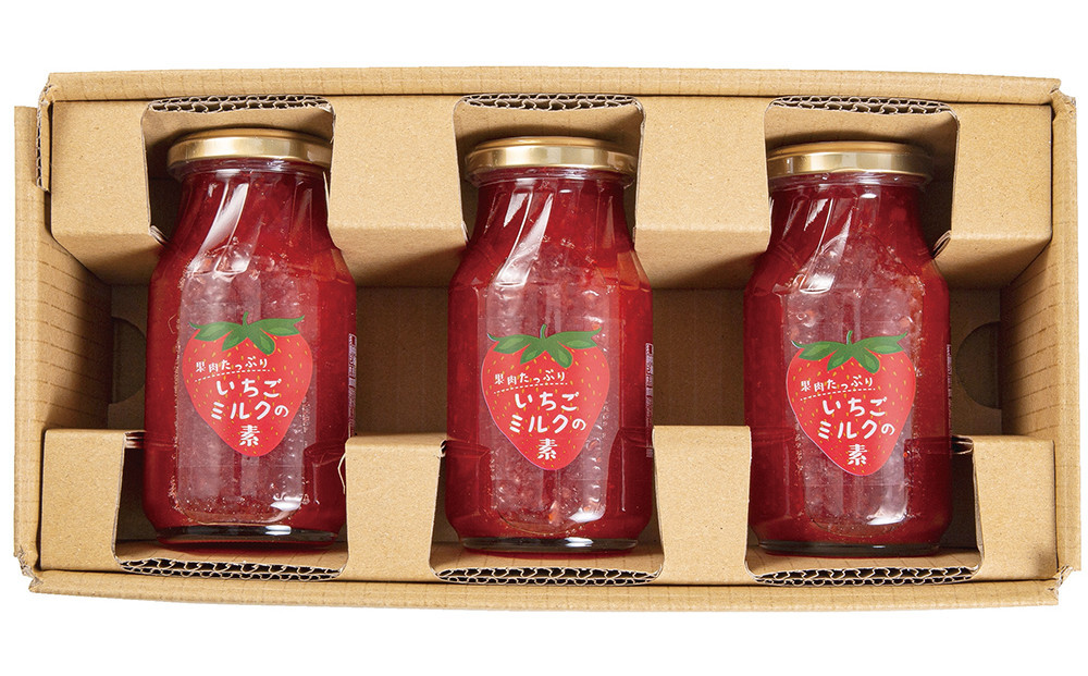 果肉たっぷりいちごミルクの素　5倍希釈　960g　　320g×3本　