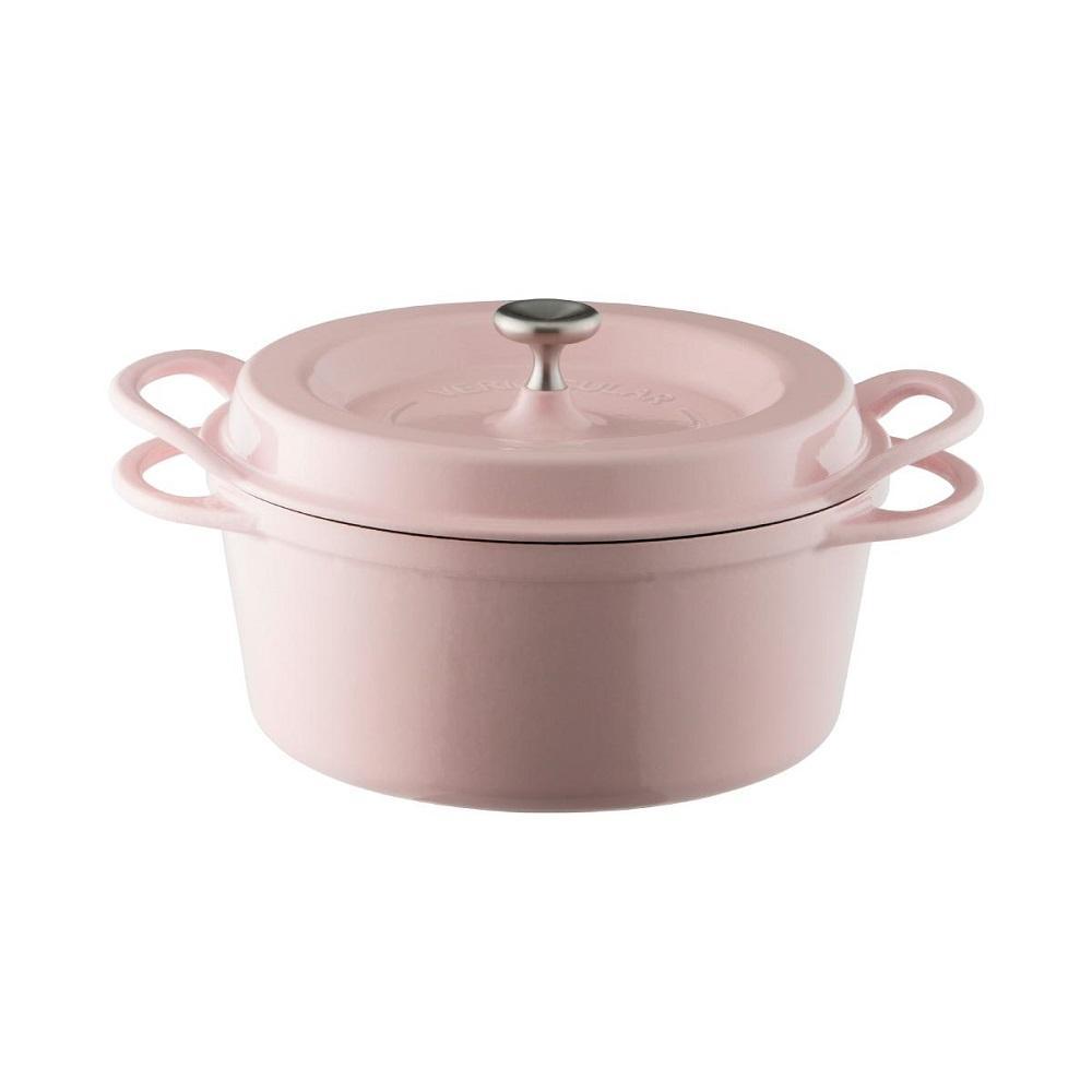 バーミキュラ オーブンポットラウンド22cm（パールピンク） | 鍋 なべ 調理器具 VERMICULAR エナメル加工 キッチン用品 高級感 おしゃれ 人気 おすすめ 無水調理 焼き料理 グリル料理 朝食 卵料理 パン料理 ヘルシー 長持ち ギフト プレゼント 送料無料