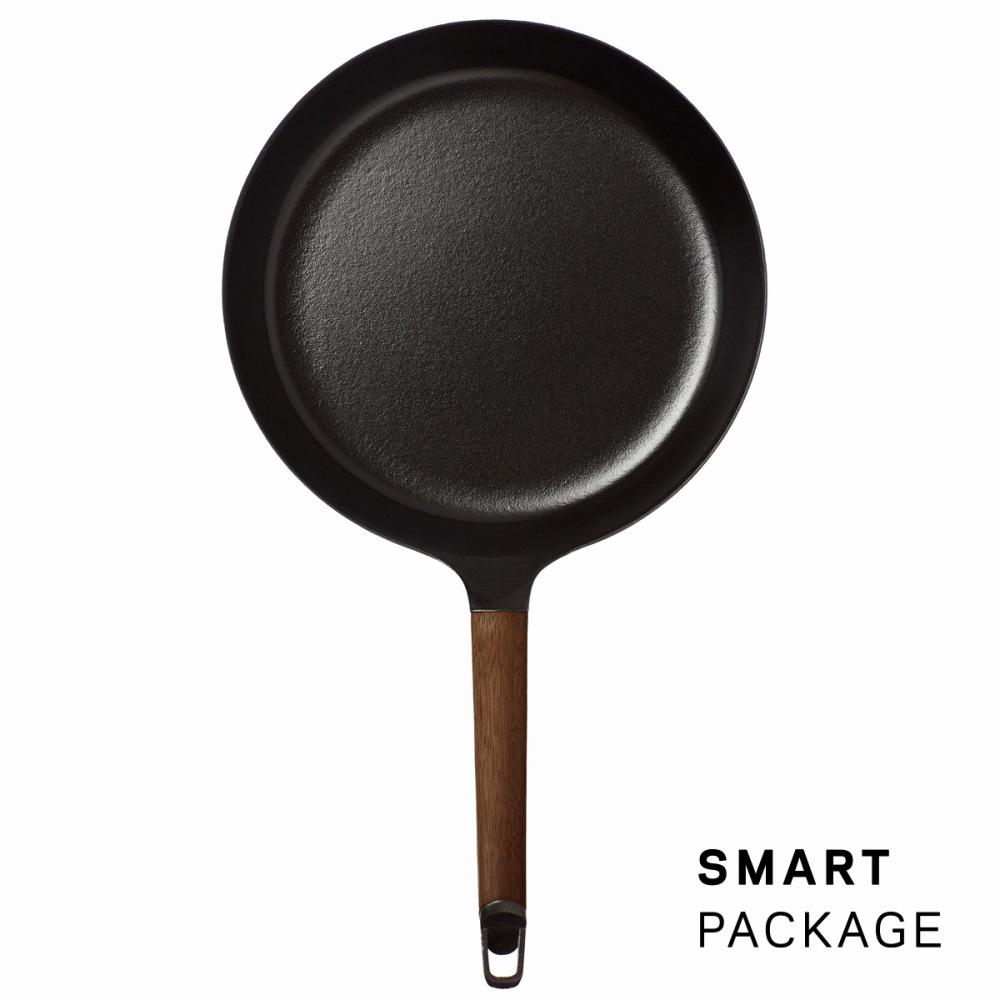 バーミキュラ フライパン28cm（ウォールナット）＋専用リッド【スマートパッケージ】 | フライパン 調理器具 VERMICULAR エナメル加工 キッチン用品 高級感 おしゃれ 人気 おすすめ 無水調理 焼き料理 グリル料理 朝食 卵料理 パン料理 ヘルシー 長持ち ギフト プレゼント 送料無料
