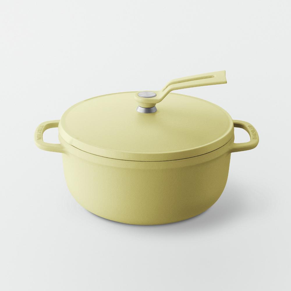 バーミキュラ オーブンポット2 18cm（マットカモミールイエロー） | 鍋 なべ ホーロー鍋 調理器具 キッチン用品 VERMICULAR ガス火 ガス IH IH対応 エナメル加工 高級感 おしゃれ 無水調理 煮込み 蒸し 焼き 長持ち ギフト プレゼント 人気 おすすめ 送料無料