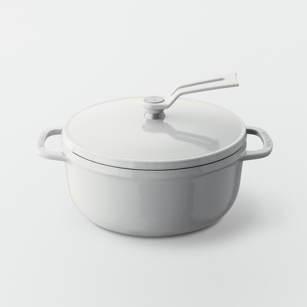 バーミキュラ オーブンポット2 18cm（シーソルトホワイト） | 鍋 なべ ホーロー鍋 調理器具 キッチン用品 VERMICULAR ガス火 ガス IH IH対応 エナメル加工 高級感 おしゃれ 無水調理 煮込み 蒸し 焼き 長持ち ギフト プレゼント 人気 おすすめ 送料無料