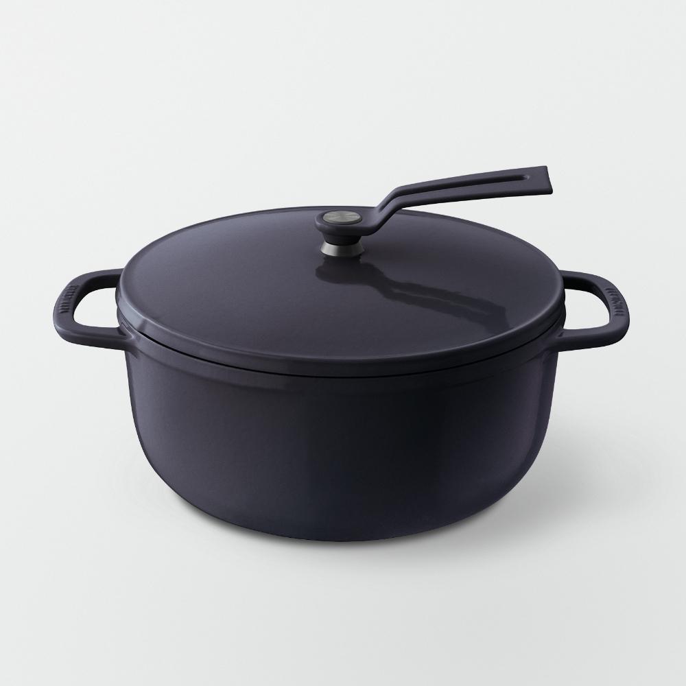 バーミキュラ オーブンポット2 22cm（オーシャンネイビー） | 鍋 なべ ホーロー鍋 調理器具 キッチン用品 VERMICULAR ガス火 ガス IH IH対応 エナメル加工 高級感 おしゃれ 無水調理 煮込み 蒸し 焼き 長持ち ギフト プレゼント 人気 おすすめ 送料無料