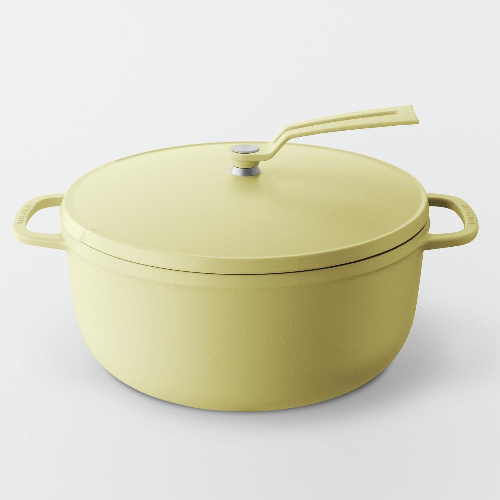 バーミキュラ オーブンポット2 26cm（マットカモミールイエロー） | 鍋 なべ ホーロー鍋 調理器具 キッチン用品 VERMICULAR ガス火 ガス IH IH対応 エナメル加工 高級感 おしゃれ 無水調理 煮込み 蒸し 焼き 長持ち ギフト プレゼント 人気 おすすめ 送料無料