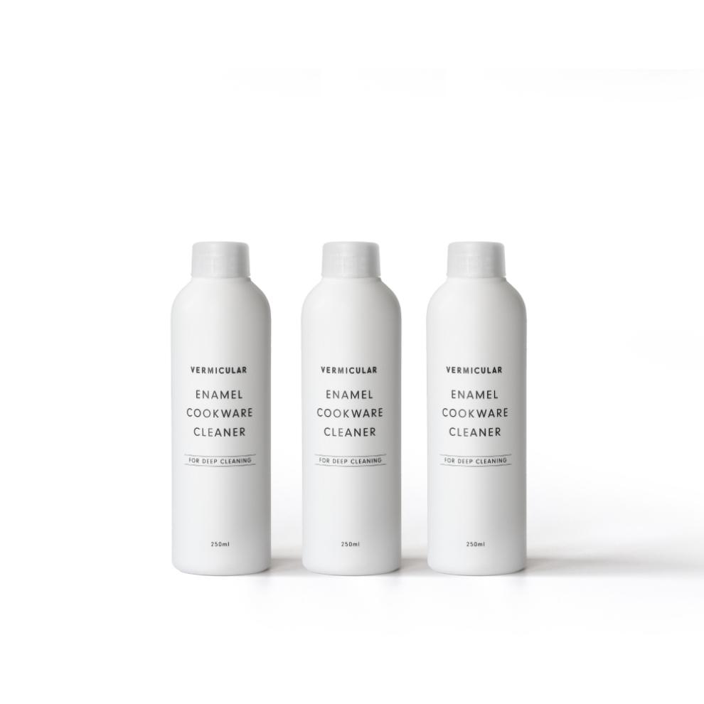 バーミキュラ エナメルクックウェアクリーナー　3本セット（つけかえボトル3本） | 専用クリーナー ホーロー鍋用 VERMICULAR エナメル お手入れ 簡単 清潔 長持ち 掃除グッズ お掃除 台所用品 キッチンケア 鍋クリーナー ギフト プレゼント 人気 おすすめ 送料無料