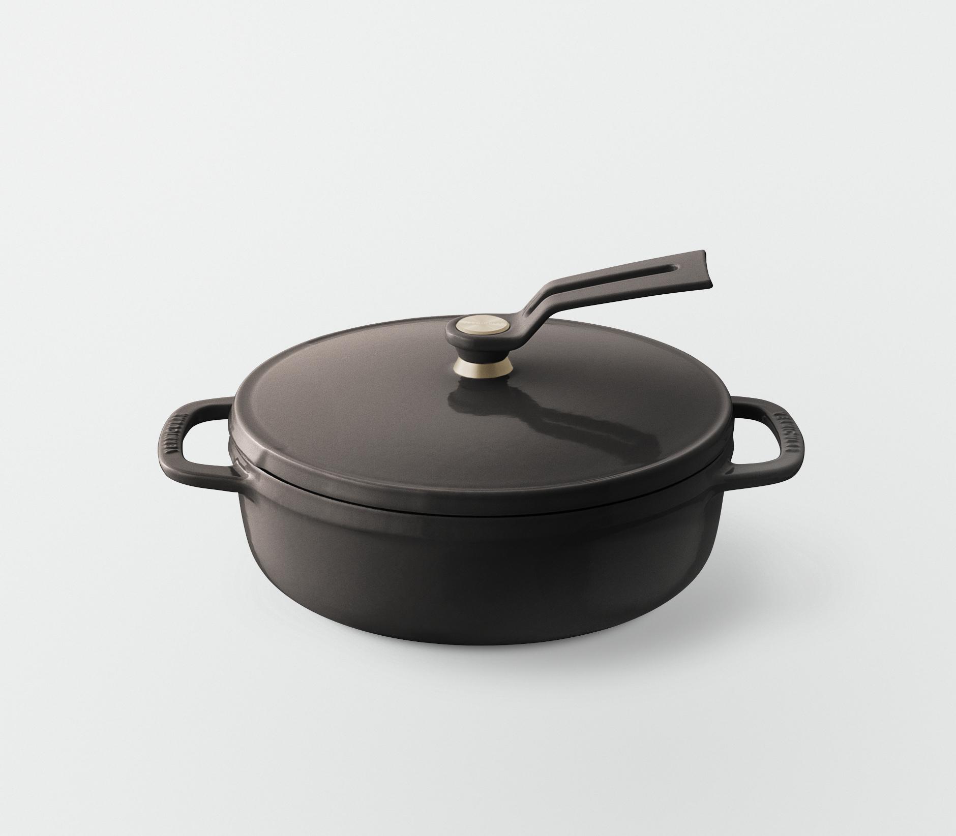 バーミキュラ オーブンポット2 18cm 浅型（ヘーゼルナッツブラウン／セルフスタンディングリッド） | 鍋 なべ ホーロー鍋 調理器具 キッチン用品 VERMICULAR ガス火 ガス IH IH対応 エナメル加工 高級感 おしゃれ 無水調理 煮込み 蒸し 焼き 長持ち ギフト プレゼント 人気 おすすめ 送料無料