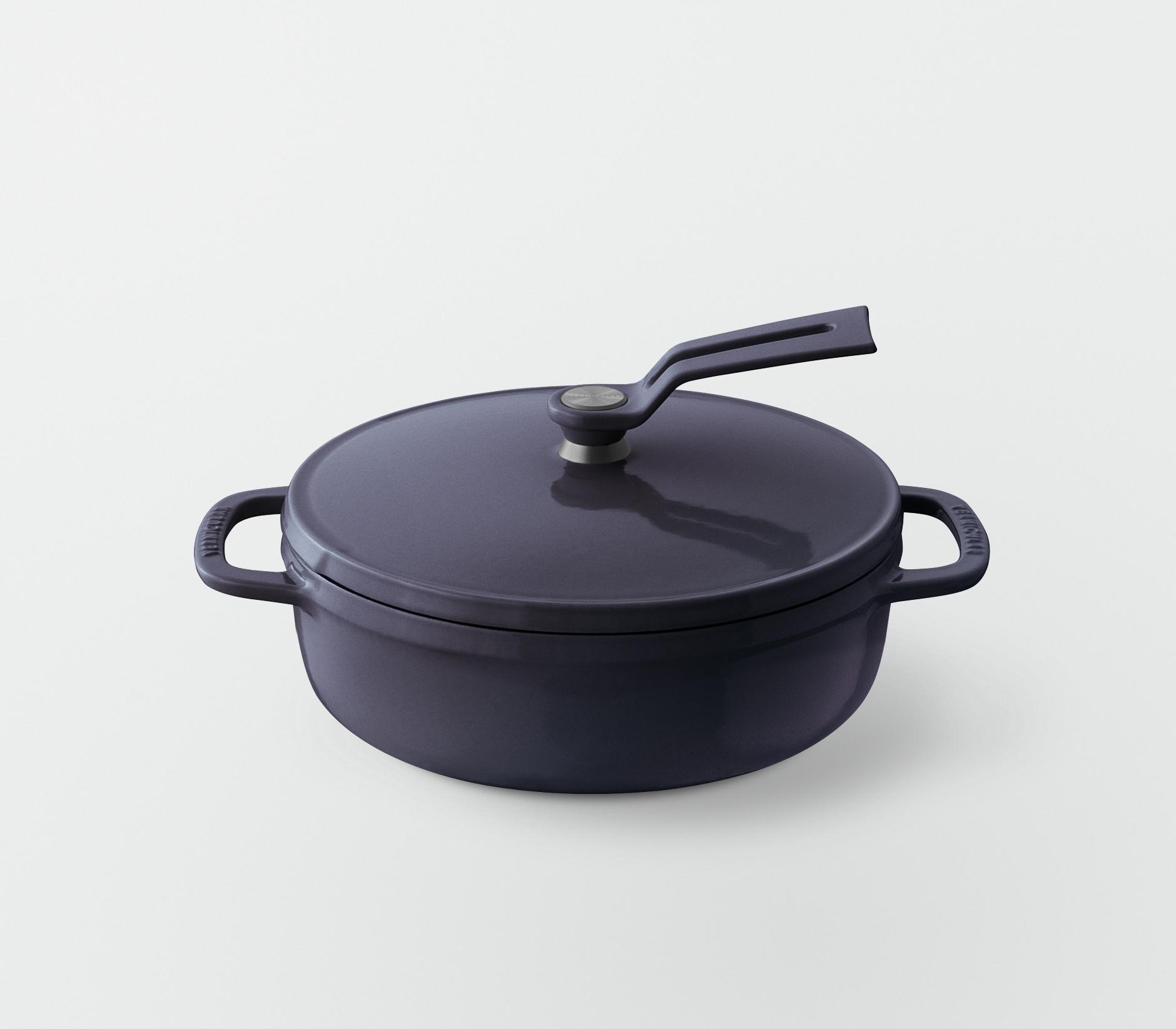 バーミキュラ オーブンポット2 18cm 浅型（オーシャンネイビー／セルフスタンディングリッド） | 鍋 なべ ホーロー鍋 調理器具 キッチン用品 VERMICULAR ガス火 ガス IH IH対応 エナメル加工 高級感 おしゃれ 無水調理 煮込み 蒸し 焼き 長持ち ギフト プレゼント 人気 おすすめ 送料無料