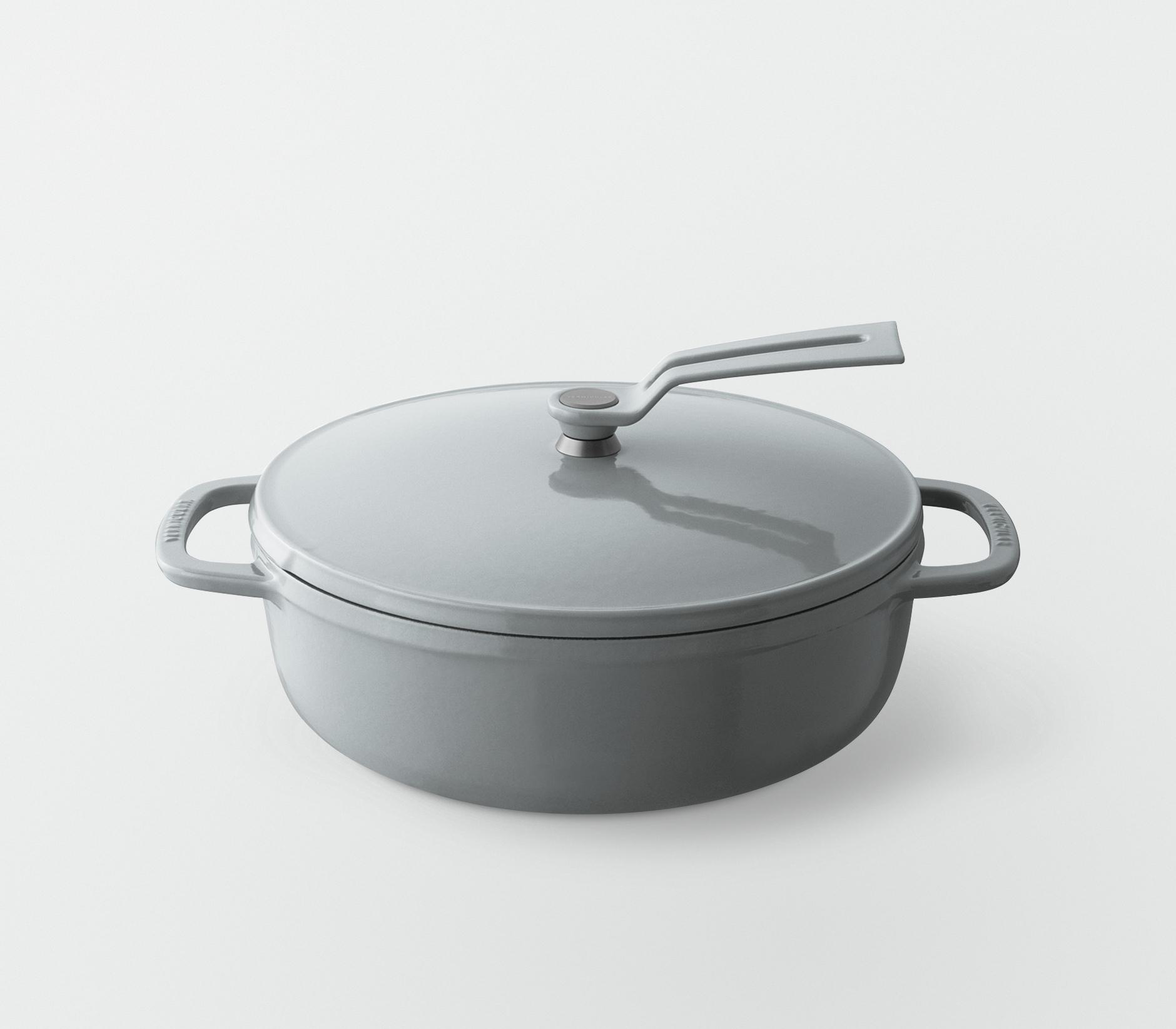 バーミキュラ オーブンポット2 22cm 浅型（オイスターグレー／セルフスタンディングリッド） | 鍋 なべ ホーロー鍋 調理器具 キッチン用品 VERMICULAR ガス火 ガス IH IH対応 エナメル加工 高級感 おしゃれ 無水調理 煮込み 蒸し 焼き 長持ち ギフト プレゼント 人気 おすすめ 送料無料