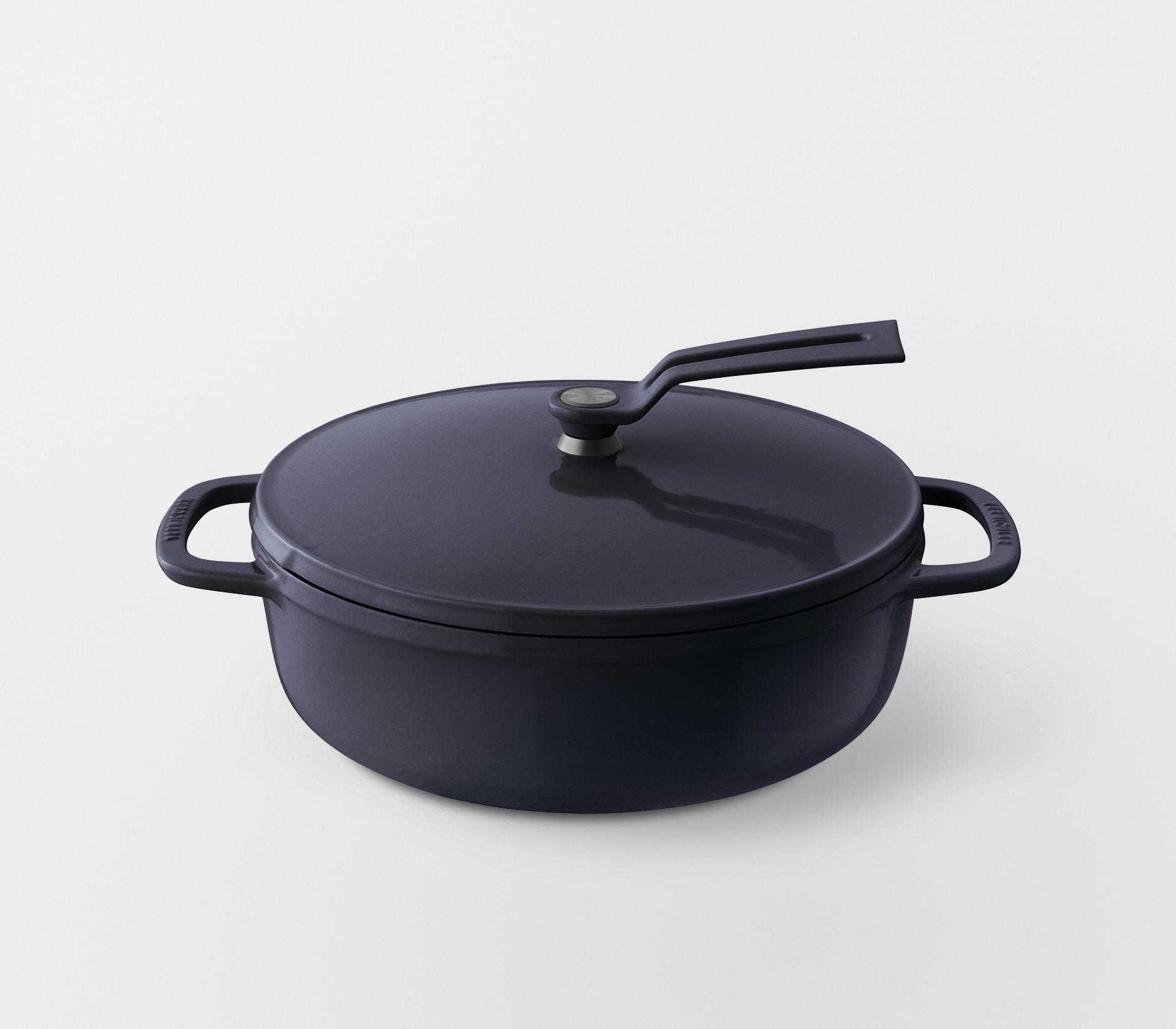 バーミキュラ オーブンポット2 22cm 浅型（オーシャンネイビー／セルフスタンディングリッド） | 鍋 なべ ホーロー鍋 調理器具 キッチン用品 VERMICULAR ガス火 ガス IH IH対応 エナメル加工 高級感 おしゃれ 無水調理 煮込み 蒸し 焼き 長持ち ギフト プレゼント 人気 おすすめ 送料無料