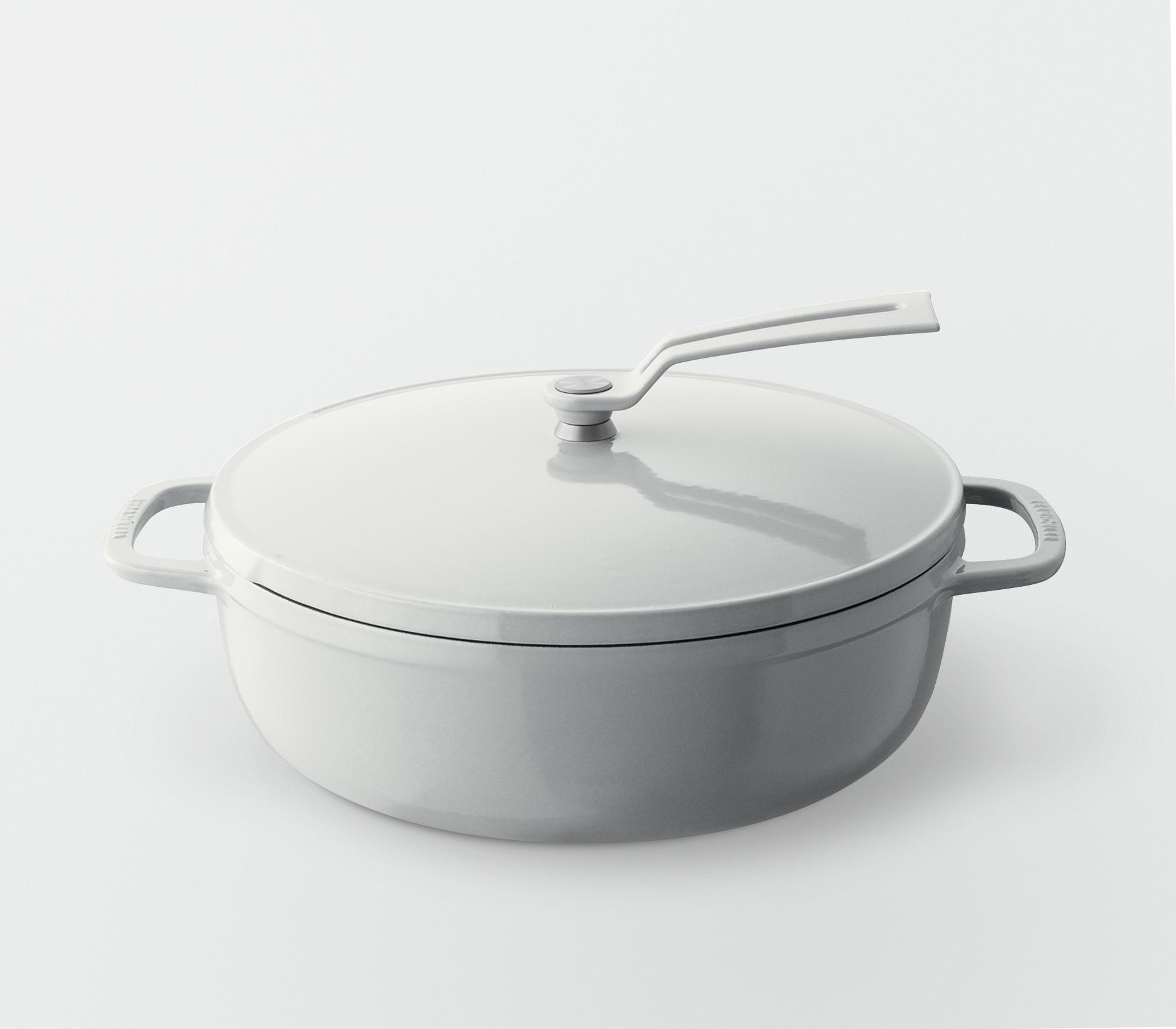 バーミキュラ オーブンポット2 26cm 浅型（シーソルトホワイト／セルフスタンディングリッド） |  鍋 なべ ホーロー鍋 調理器具 キッチン用品 VERMICULAR ガス火 ガス IH IH対応 エナメル加工 高級感 おしゃれ 無水調理 煮込み 蒸し 焼き 長持ち ギフト プレゼント 人気 おすすめ 送料無料