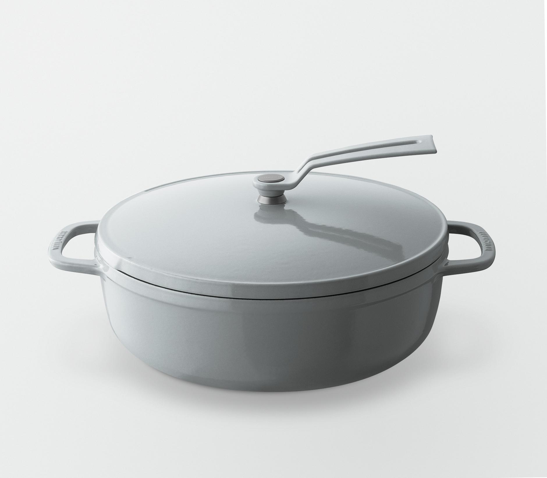 バーミキュラ オーブンポット2 26cm 浅型（オイスターグレー／セルフスタンディングリッド） | 鍋 なべ ホーロー鍋 調理器具 キッチン用品 VERMICULAR ガス火 ガス IH IH対応 エナメル加工 高級感 おしゃれ 無水調理 煮込み 蒸し 焼き 長持ち ギフト プレゼント 人気 おすすめ 送料無料