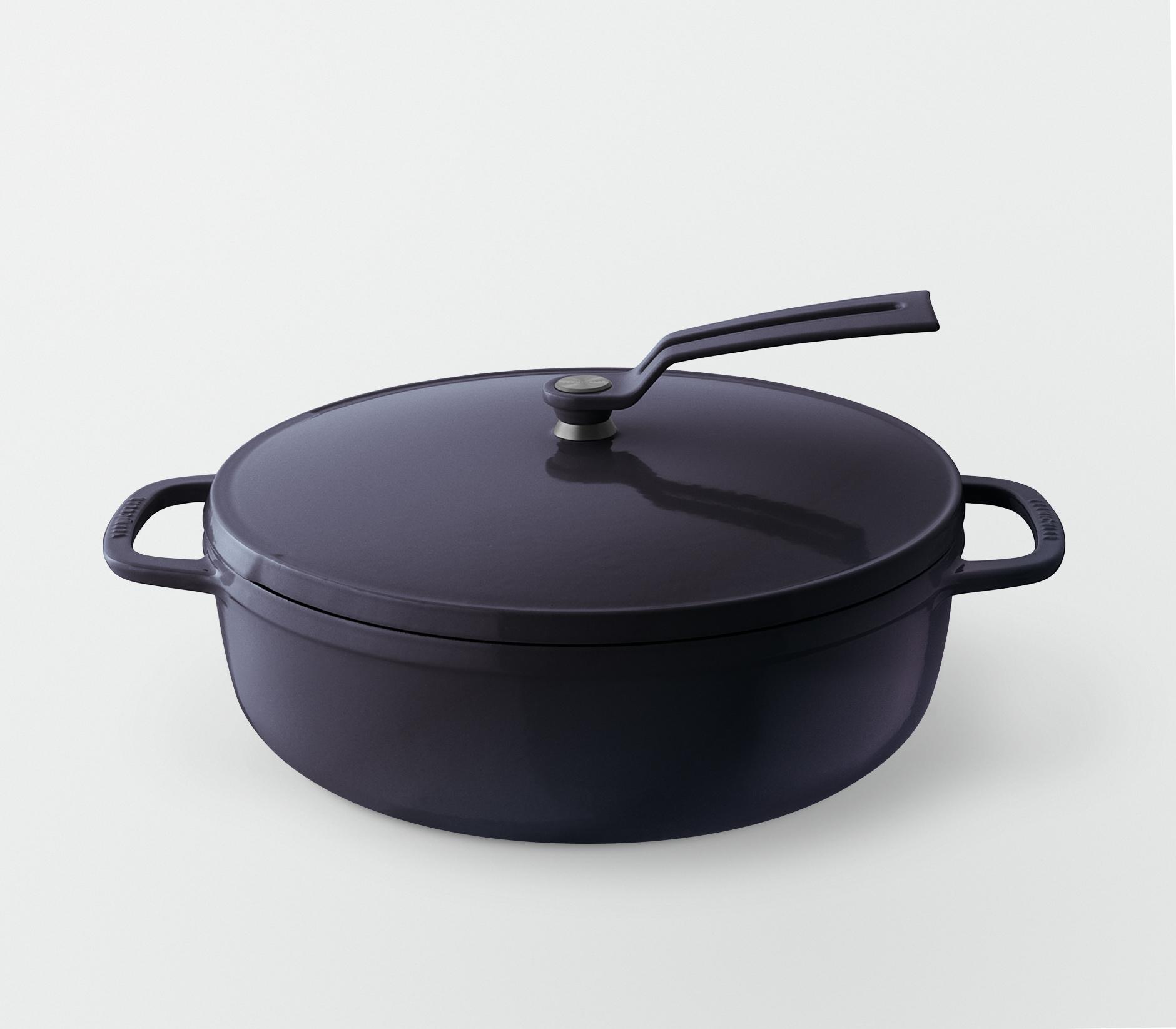 バーミキュラ オーブンポット2 26cm 浅型（オーシャンネイビー／セルフスタンディングリッド） | 鍋 なべ ホーロー鍋 調理器具 キッチン用品 VERMICULAR ガス火 ガス IH IH対応 エナメル加工 高級感 おしゃれ 無水調理 煮込み 蒸し 焼き 長持ち ギフト プレゼント 人気 おすすめ 送料無料