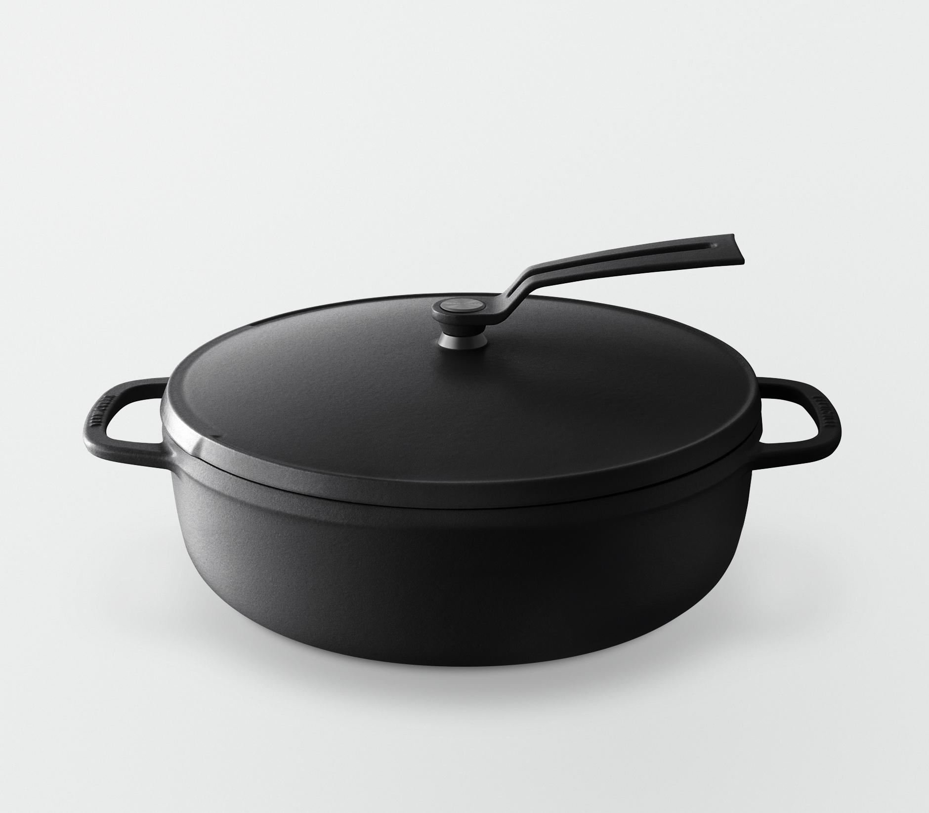 バーミキュラ オーブンポット2 26cm 浅型（マットブラック／セルフスタンディングリッド） | 鍋 なべ ホーロー鍋 調理器具 キッチン用品 VERMICULAR ガス火 ガス IH IH対応 エナメル加工 高級感 おしゃれ 無水調理 煮込み 蒸し 焼き 長持ち ギフト プレゼント 人気 おすすめ 送料無料