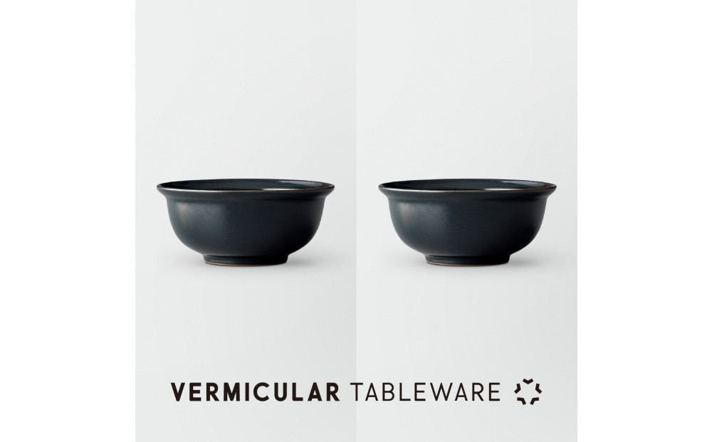 Tableware Deep Bowl Rimペアセット17cm 藍墨