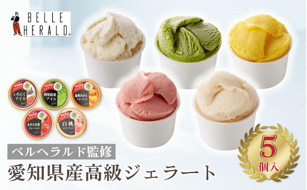 もぎたてのような旬の味がたのしめる！愛知県のおいしさが詰まったベルヘラルド５種のジェラートギフトボックス | ジェラート アイス ベルデラルド アイスクリーム スイーツ ギフト 詰め合わせ  フルーツ ミルク チョコレート 抹茶 人気 おすすめ 洋菓子 デザート 冷凍 おしゃれ プレゼント 贈り物 送料無料