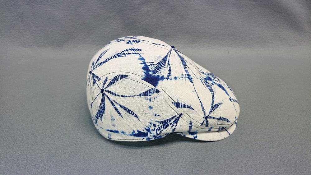 手蜘蛛絞り　ハンチング帽