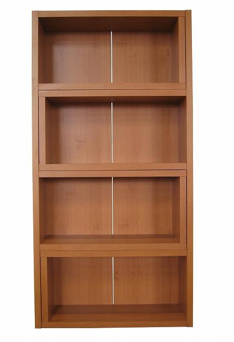 【ミディアム】伸縮自在オープンラック 【75～139巾4段】フラップ 75Ｈ