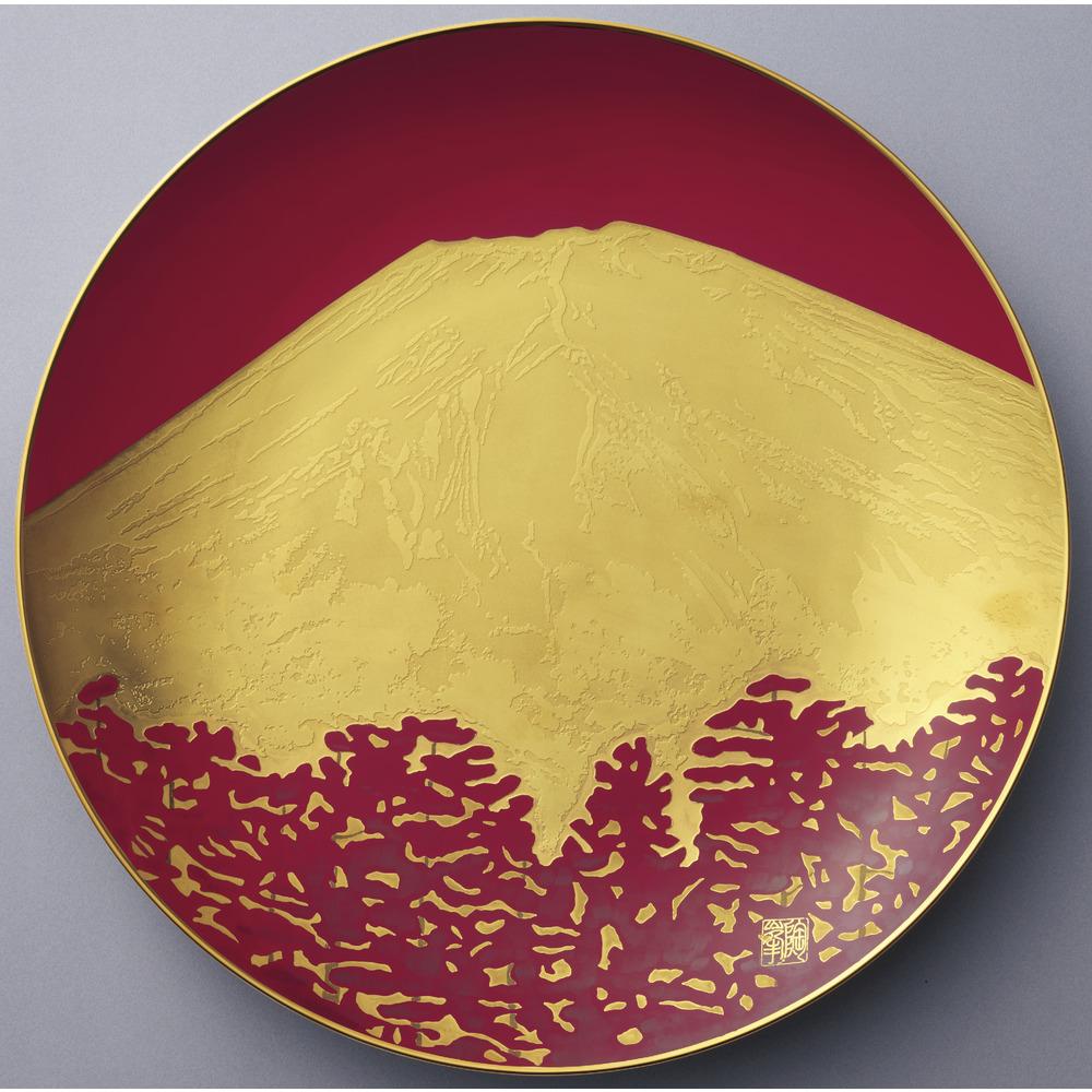 ノリタケ 大飾皿 ”赤富士”